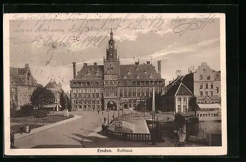AK Emden, Blick zum Rathaus