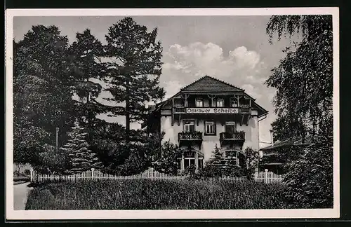 AK Bad Schandau, Hotel Pension Ostrauer Scheibe