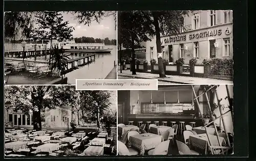 AK Berlin-Heiligensee, Collage vom Sporthaus Dannenberg