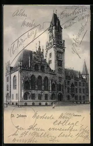 AK St. Johann, am Rathaus