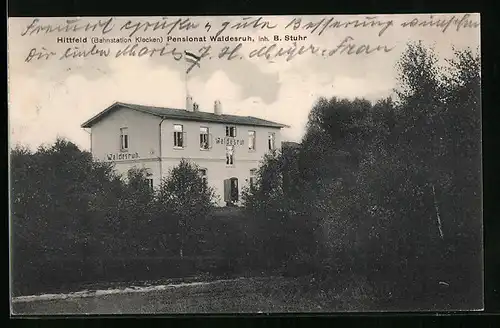 AK Hittfeld, Pensionat Waldesruh von B. Stuhr