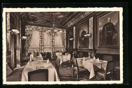 AK Berlin, Weingrosshandlung und Gasthaus Julius Ewest, Behrensstrasse 26 a, Innenansicht