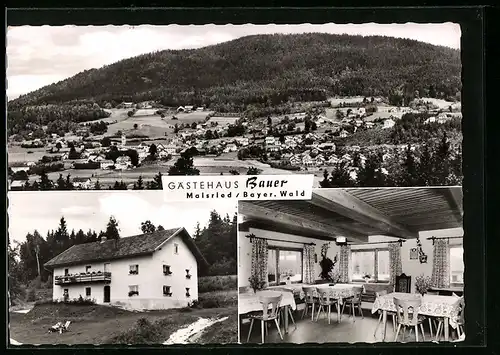 AK Maisried /Bayer. Wald, Gästehaus Bauer, Innenansicht, Teilansicht