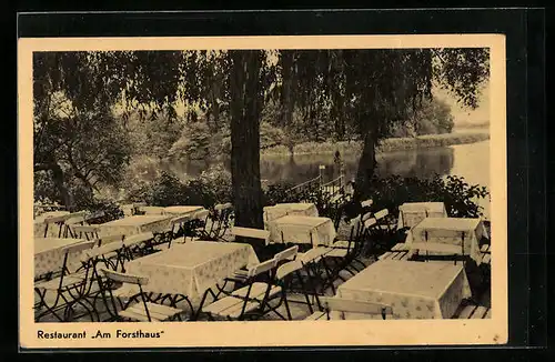 AK Berlin-Tegel, Restaurant Am Forsthaus, Schwarzer Weg