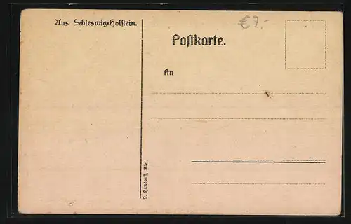 Künstler-AK Bamberg bei Simonsberg, Ortspartie im Schnee