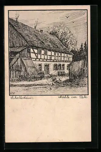 AK Schellerhau, Mühle im Tale