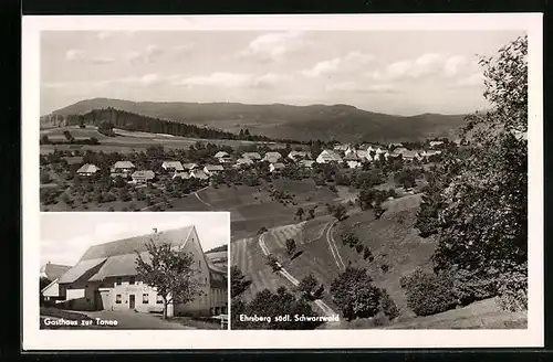 AK Ehrsberg /Schwarzwald, Ortsansicht und Gasthaus zur Tanne