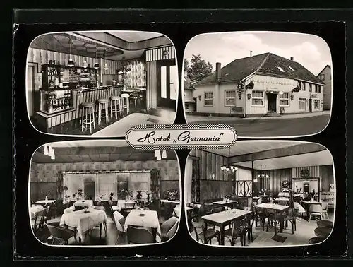 AK Bündheim-Bad Harzburg, Hotel Germania, Inh.: Adolf Bock