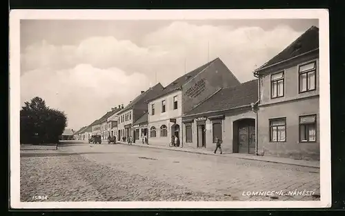 AK Lomnice nad Labem, Namesti, Hotel u Pudila