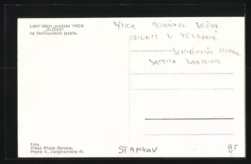 AK Stankov, Letni tabor prazske YMCA