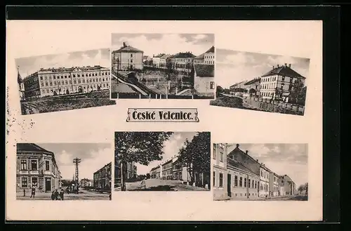 AK Ceske Velenice, Strassenpartien im Ort