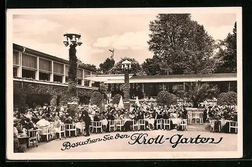 AK Berlin, Restaurant Kroll-Garten, Königsplatz 7