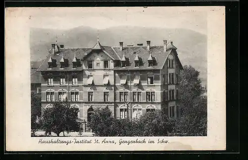 AK Gengenbach im Schwarzwald, Haushaltungs-Institut St. Anna
