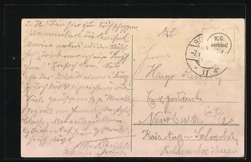 AK Berlin, Gasthaus Schultheis, Zelt 3, Ferd. Möller