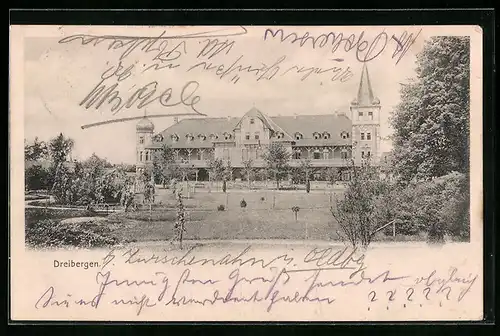 AK Dreibergen, Ansicht grosses Gebäude