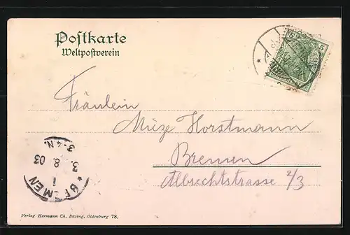 AK Dreibergen, Ansicht grosses Gebäude