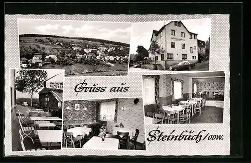 AK Steinbuch /Odw., Gasthaus Zum Schwalbennest, Metzgerei-Pension