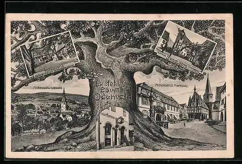 AK Michelstadt im Odenwald, Kellerei-Hof mit Odenwaldmuseum