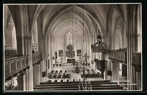 AK Wittstock /Dosse, Innenansicht der Marienkirche