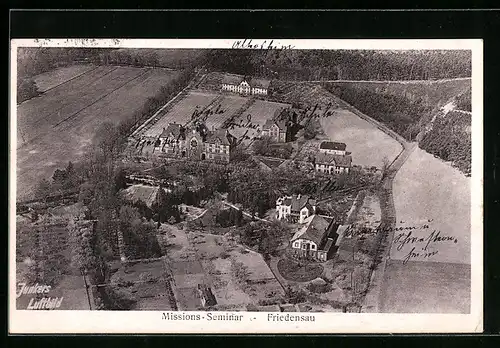 AK Friedensau, Totalansicht vom Flugzeug aus