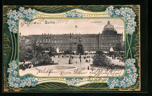 Präge-AK Berlin, Lustgarten, Denkmal, Schloss