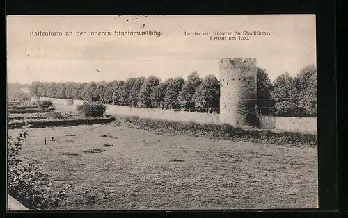 AK Soest, Kattenturm an der inneren Stadtumwallung, Letzter der früheren 36 Stadttürme