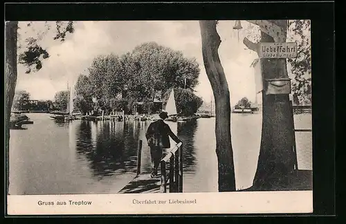 AK Treptow, Überfahrt zur Liebesinsel