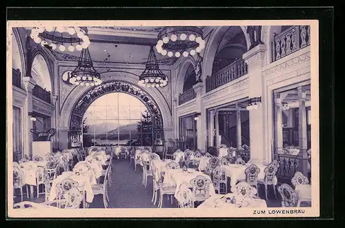 AK Berlin, Gasthaus Zum Löwenbräu am Potsdamer Platz, Haus Vaterland