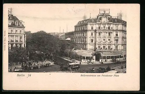 AK Berlin, Bellevuestrasse am Potsdamer Platz