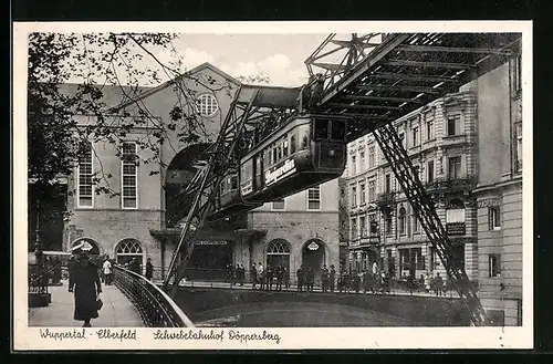 AK Wuppertal-Elberfeld, Schwebebahnhof Döppersberg