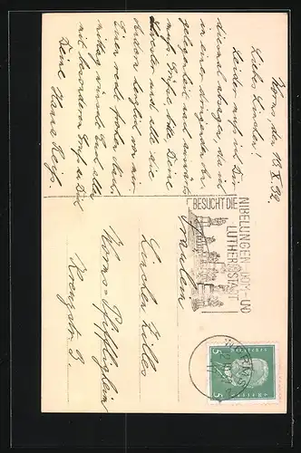 AK Weisser Yorkshire Terrier mit Schleife