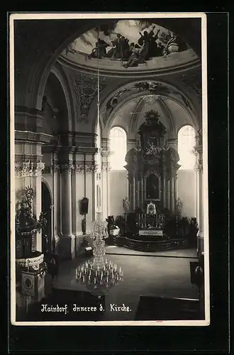 AK Haindorf, Inneres der Kirche