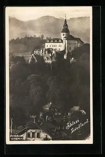 AK Friedland / Frydlant, Blick auf das Schloss