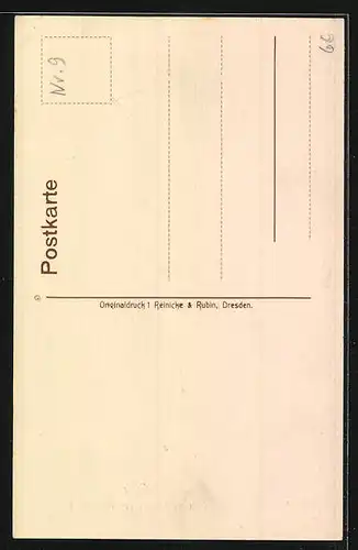 AK Eger, Patrizierhäuser am Marktplatz