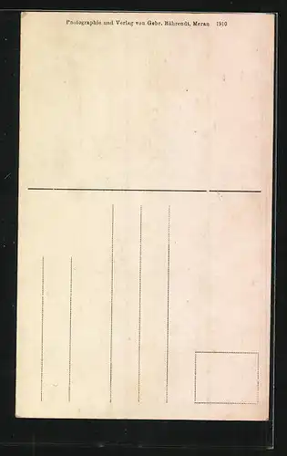 AK Meran, Blick in die Laubengasse