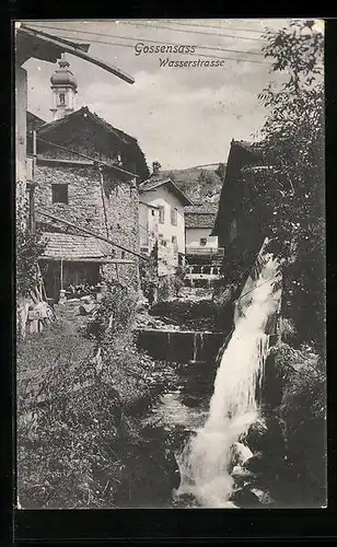 AK Gossensass, Häuser an der Wasserstrasse