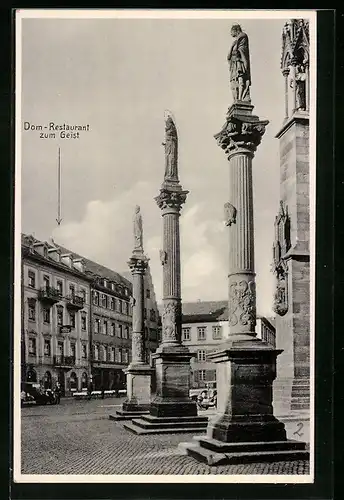 AK Freiburg i.Br., Dom-Restaurant zum Geist, Münsterplatz 5