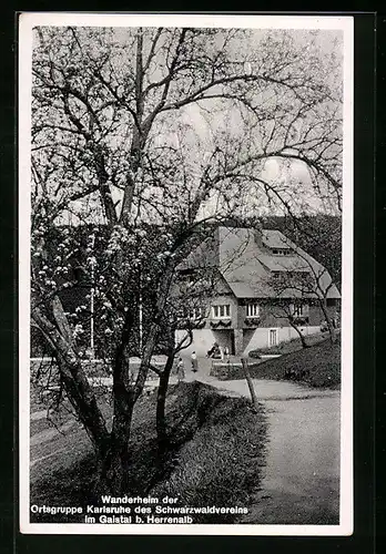 AK Gaistal b. Herrenalb, Wanderheim des Schwarzwaldvereins