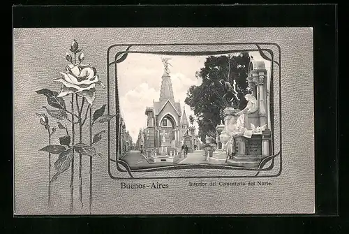 AK Buenos-Aires, Interior del Cementerio del Norte