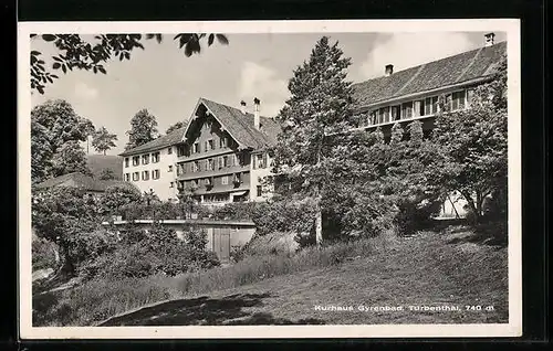 AK Turbenthal, Blick auf Kurhaus Gyrenbad, Bes. H. Kunz-Schlunegger