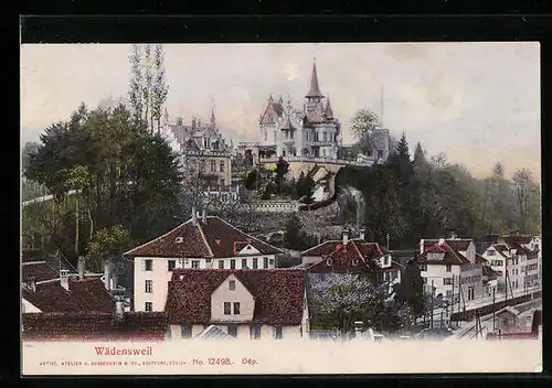 AK Wädensweil, Blick auf die Burg