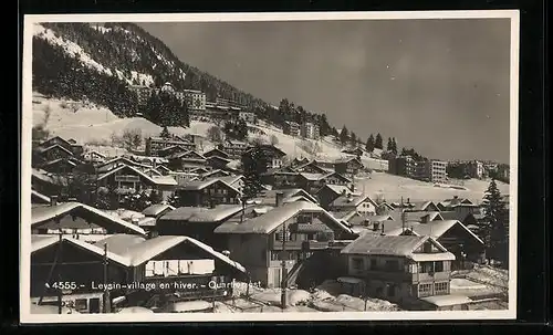 AK Leysin, Village en hiver, Quartier est