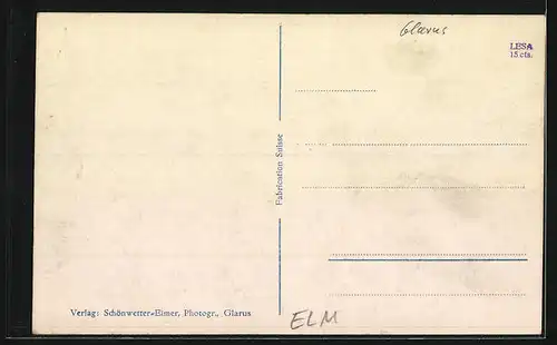 AK Elm, Ortspartie mit Hausstock
