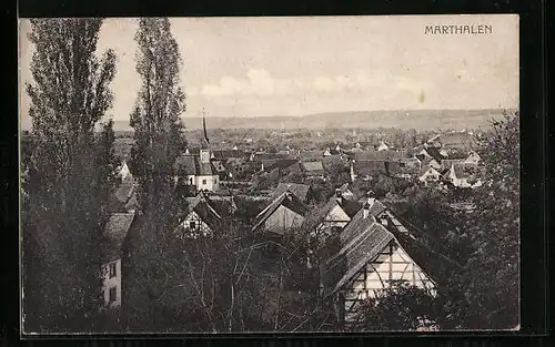 AK Marthalen, Ortsansicht aus der Vogelschau