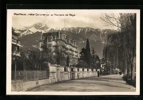AK Montreux, Hotel Continental et Rochers de Naye