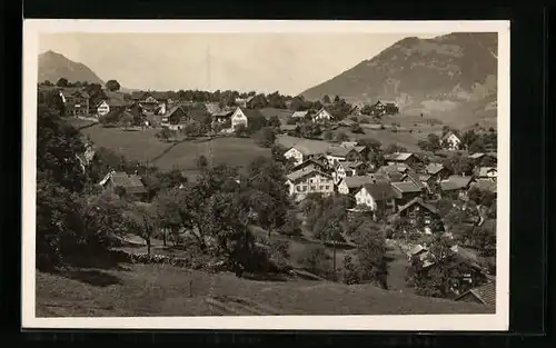 AK Filzbach, Teilansicht mit Bergen