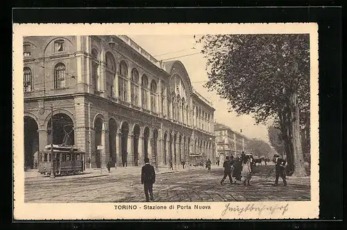 AK Torino, Stazione di Porta Nuova, Strassenbahn