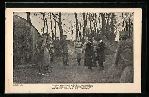 AK The French Premier visits the British army