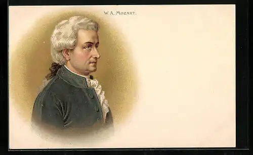 AK Portrait des Komponisten W. A. Mozart