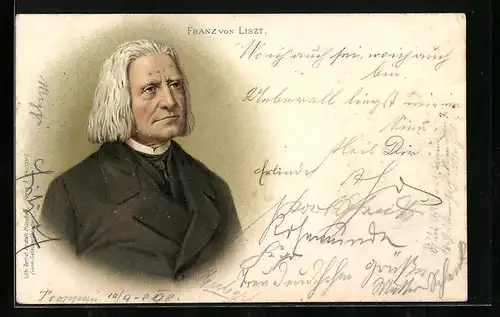 AK Portrait des Komponisten Franz von Liszt